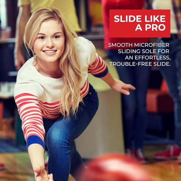 Women's Bowling Shoes Lightweight Microfiber Vinyl Comfort Support Size 9 - Picture 2 of 8